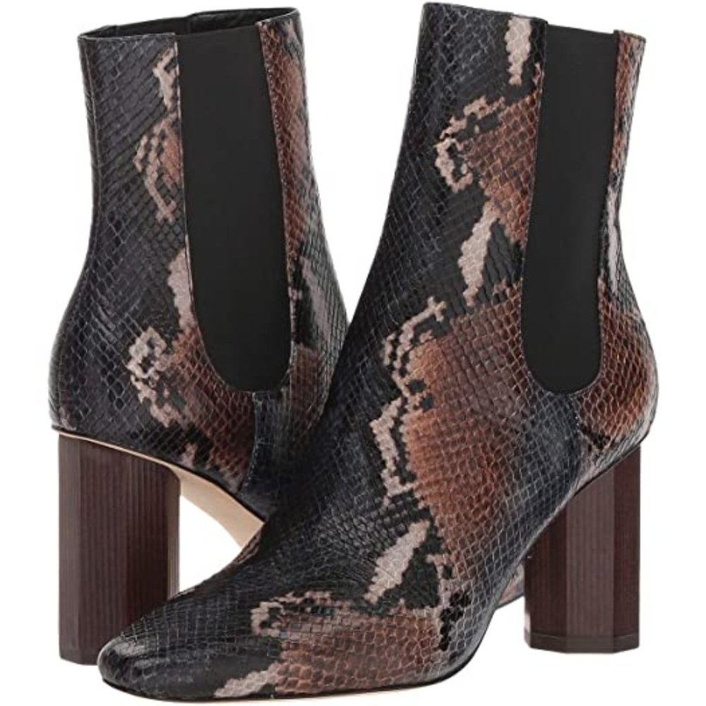 NIB Donald Pliner Snake Print Laila Boots Sz 8.5